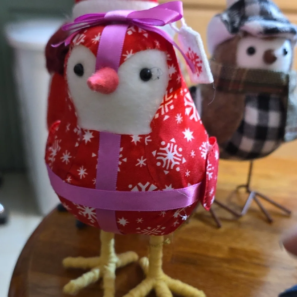 Target Holiday Owl Decor Set - Red, Green, Blue, Gray